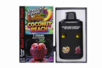 Buy Straight Goods - Dual Chamber Vape - Coconut Peach + Forbidden Fruit (3 Grams + 3 Grams) at Kush Station Online Shop