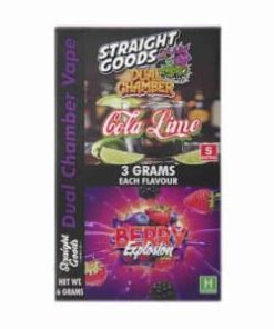 Buy Straight Goods - Dual Chamber Vape - Cola Lime + Berry Explosion (3 Grams + 3 Grams) at Kush Station Online Shop