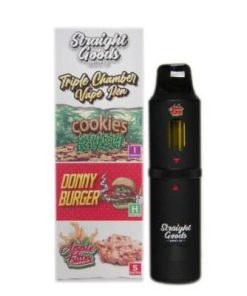 Straight Goods - Triple Chamber Vape - Cookies Kush + Donny Burger + Apple Fritter (3 Grams + 3 Grams + 3 Gram) - Image 4