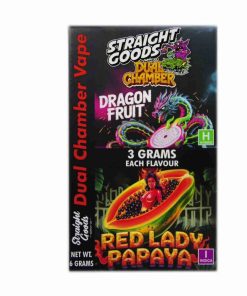 Buy Straight Goods - Dual Chamber Vape - Dragon Fruit + Red Lady Papaya (3 Grams + 3 Grams) at Kush Station Online Shop