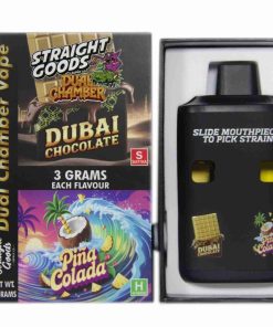 Buy Straight Goods - Dual Chamber Vape - Dubai Chocolate + Pina Colada (3 Grams + 3 Grams) at Kush Station Online Shop