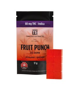 Buy Twisted Extracts Fruit Punch ZZZ Bomb 80mg THC at Kush Station Online Shop