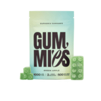 Euphoria Cannabis - Green Apple Gummies 1000mg THC