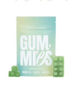 Euphoria Cannabis - Green Apple Gummies 500mg THC