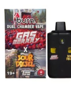 Burn Extracts - Dual Chamber Disposable Vape - Gas Berry + Sour Diesel (3+3 Gram)