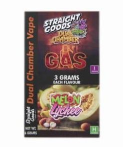 Buy Straight Goods - Dual Chamber Vape - Gas + Melon Lychee (3 Grams + 3 Grams) at Kush Station Online Shop