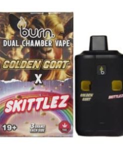 Burn Extracts - Dual Chamber Disposable Vape - Golden Goat + Skittlez (3+3 Gram)