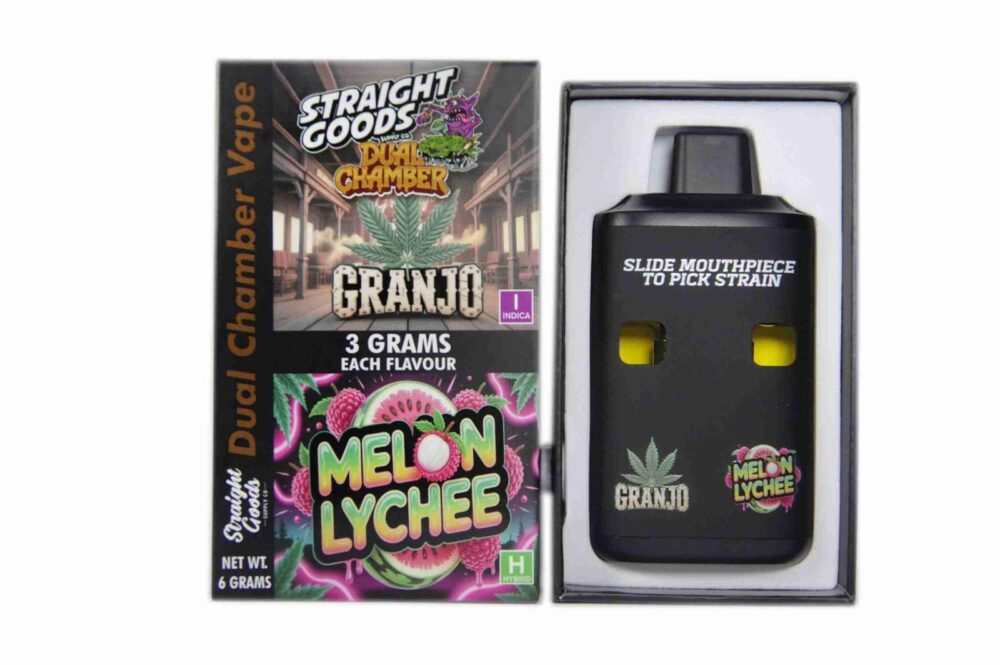 Buy Straight Goods - Dual Chamber Vape - Granjo + Melon Lychee (3 Grams + 3 Grams) at Kush Station Online Shop
