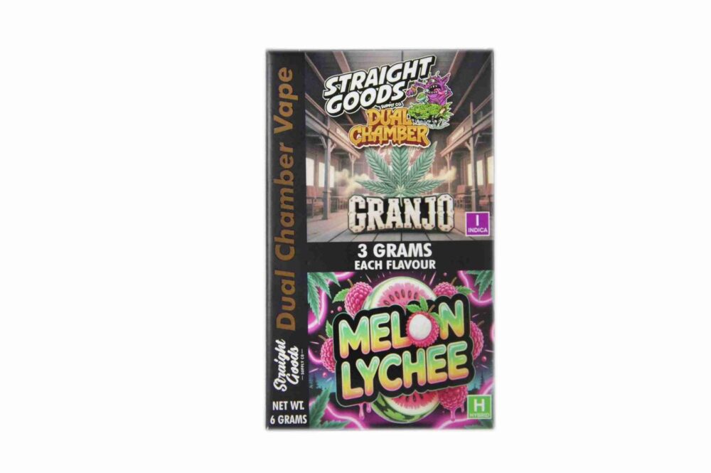 Buy Straight Goods - Dual Chamber Vape - Granjo + Melon Lychee (3 Grams + 3 Grams) at Kush Station Online Shop