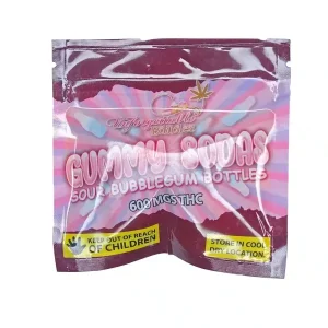 Buy Unforgettable Edibles – Gummy Sodas Sour Bubblegum Bottles 600mg THC at Kush Station Online Shop