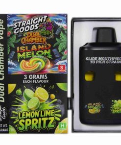 Buy Straight Goods - Dual Chamber Vape - Island Melon + Lemon Lime Spritz (3 Grams + 3 Grams) at Kush Station Online Shop