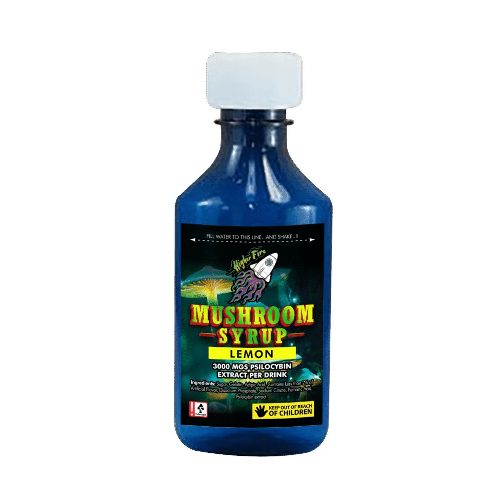 Buy Higher Fire Extracts – Mushroom Syrup – Lemon 3000mg Psilocybin At Kush Station Online Shop