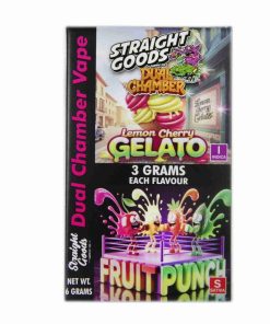 Buy Straight Goods - Dual Chamber Vape - Lemon Cherry + Gelato (3 Grams + 3 Grams) at Kush Station Online Shop