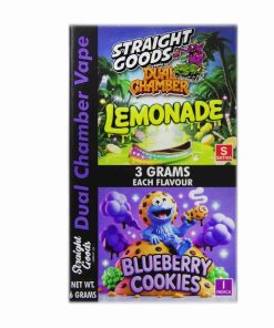 Buy Straight Goods - Dual Chamber Vape - Lemonade + Blueberry Cookies (3 Grams + 3 Grams) at Kush Station Online Shop
