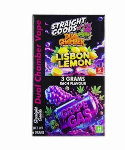 Buy Straight Goods - Dual Chamber Vape - Lisbon Lemon + Grape Gas (3 Grams + 3 Grams) at Kush Station Online Shop