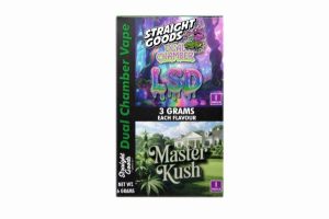 Buy Straight Goods - Dual Chamber Disposable Vape - LSD + Master Kush (3+3 Gram) at Kush Station Online Shop