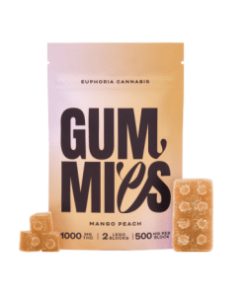 Euphoria Cannabis - Mango Peach Gummies 1000mg THC