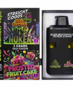 Buy Straight Goods - Dual Chamber Vape - Nuken + Frosted Fruit Cake (3 Grams + 3 Grams) at Kush Station Online Shop
