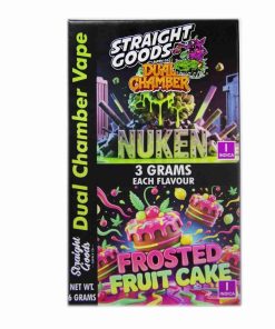 Buy Straight Goods - Dual Chamber Vape - Nuken + Frosted Fruit Cake (3 Grams + 3 Grams) at Kush Station Online Shop