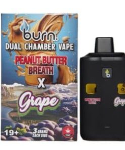 Burn Extracts - Dual Chamber Disposable Vape - Peanut Butter Breath + Grape (3+3 Gram) - Image 4