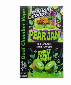 Buy Straight Goods - Dual Chamber Vape - Pear Jam + Sweet Kiwi Sorbet (3 Grams + 3 Grams) at Kush Station Online Shop