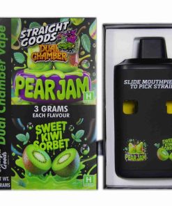Buy Straight Goods - Dual Chamber Vape - Pear Jam + Sweet Kiwi Sorbet (3 Grams + 3 Grams) at Kush Station Online Shop