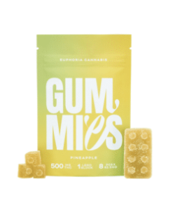 Euphoria Cannabis - Pineapple Gummies 500mg THC