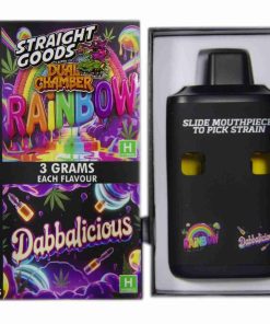Buy Straight Goods - Dual Chamber Vape - Rainbow + Dabbalicious (3 Grams + 3 Grams) at Kush Station Online Shop