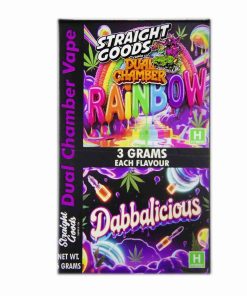 Buy Straight Goods - Dual Chamber Vape - Rainbow + Dabbalicious (3 Grams + 3 Grams) at Kush Station Online Shop