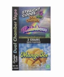 Buy Straight Goods - Dual Chamber Vape - Rainbow + Mango Ice (3 Grams + 3 Grams) at Kush Station Online Shop