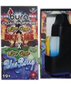 Burn Extracts - Dual 2 Gram Puffer – Live Resin Rockstar x Live Resin Blueberry (2 Grams + 2 Gram) - Image 3
