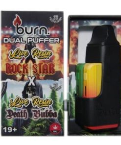 Burn Extracts - Dual 2 Gram Puffer – Live Resin Rockstar x Live Resin Death Bubba (2 Grams + 2 Gram) - Image 3
