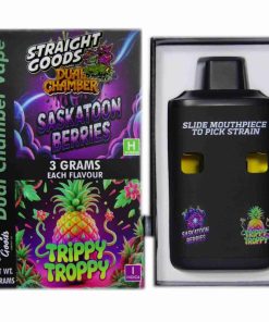 Buy Straight Goods - Dual Chamber Vape - Saskatoon Berries + Tripy Tropy (3 Grams + 3 Grams) at Kush Station Online Shop