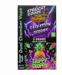 Buy Straight Goods - Dual Chamber Vape - Saskatoon Berries + Tripy Tropy (3 Grams + 3 Grams) at Kush Station Online Shop