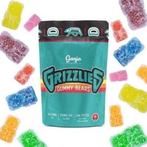 Ganja Edibles - Grizzlies Sour Gummy Bears 350mg THC
