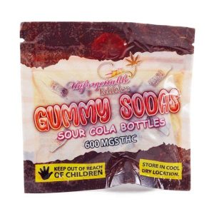 Buy Unforgettable Edibles – Gummy Sodas Sour Cola Bottles 600mg THC at Kush Station Online Shop