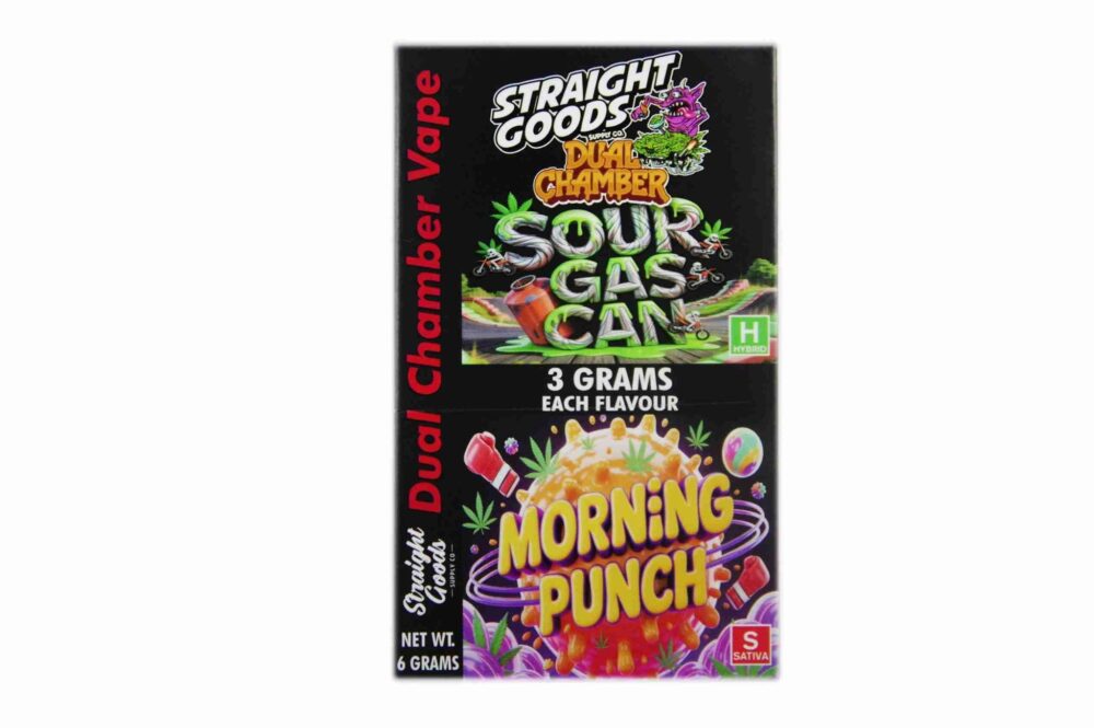 Buy Straight Goods - Dual Chamber Vape - Sour Gascan + Morning Punch (3 Grams + 3 Grams) at Kush Station Online Shop