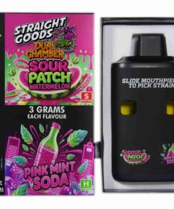 Buy Straight Goods - Dual Chamber Vape - Sour PatchWatermelon + Pink Mint Soda (3 Grams + 3 Grams) at Kush Station Online Shop