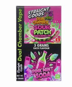 Buy Straight Goods - Dual Chamber Vape - Sour PatchWatermelon + Pink Mint Soda (3 Grams + 3 Grams) at Kush Station Online Shop