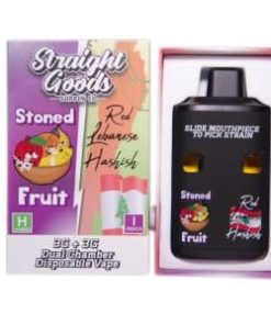 Straight Goods - Dual Chamber Vape - Stoned Fruit + Red Lebanese Hashish (3 Grams + 3 Grams)