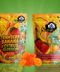 Buy Sky High Edibles - Strawberry Banana + Citrus Blossom Gummy 3000mg THC at Kush Station Online Shop
