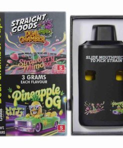 Buy Straight Goods - Dual Chamber Vape - Strawberry Mimosa+ Pineapple OG (3 Grams + 3 Grams) at Kush Station Online Shop