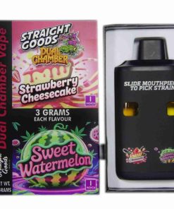Buy Straight Goods - Dual Chamber Vape - Strawberry Cheesecake + Sweet Watermelon (3 Grams + 3 Grams) at Kush Station Online Shop