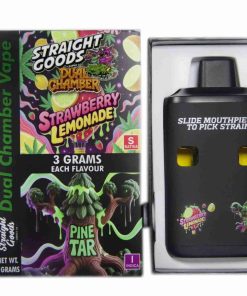 Buy Straight Goods - Dual Chamber Vape - Strawberry Lemonade + Pine Tar (3 Grams + 3 Grams) at Kush Station Online Shop