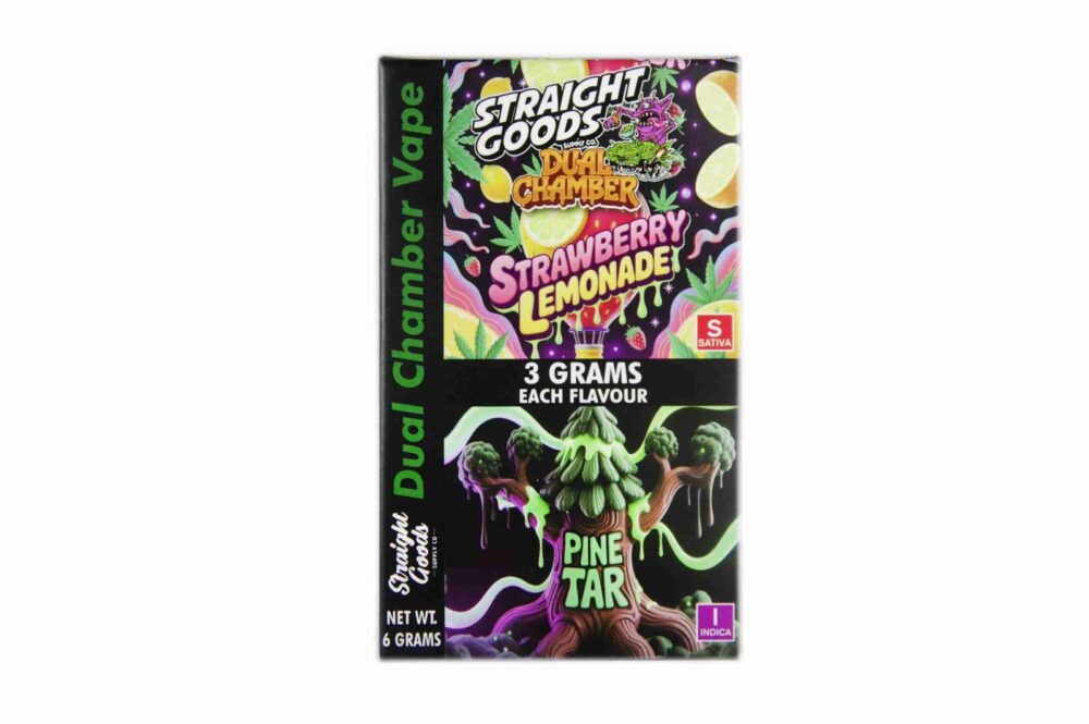 Buy Straight Goods - Dual Chamber Vape - Strawberry Lemonade + Pine Tar (3 Grams + 3 Grams) at Kush Station Online Shop