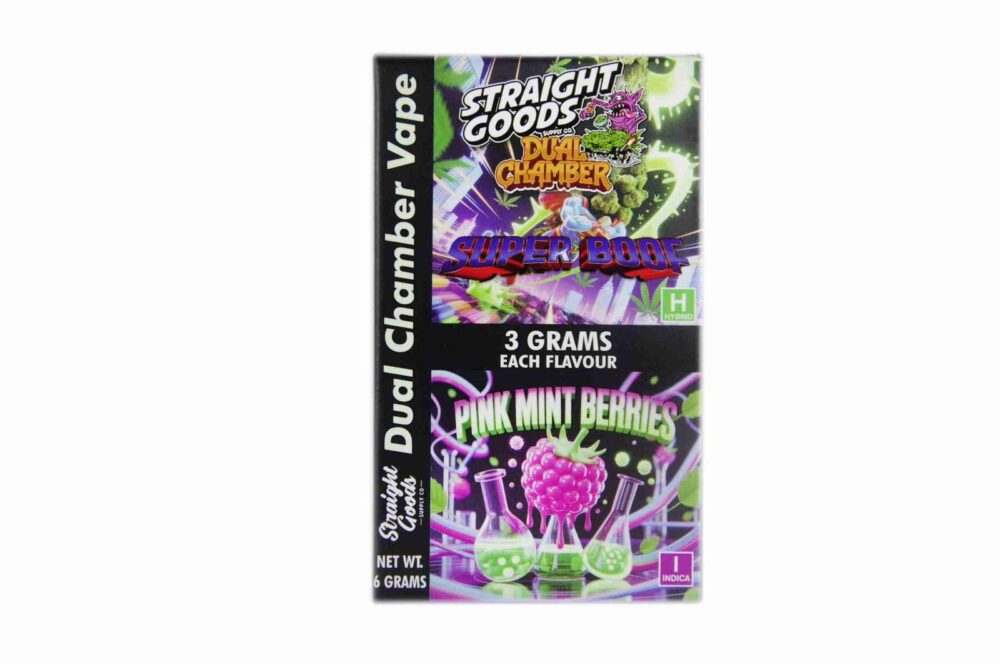 Buy Straight Goods - Dual Chamber Vape - Super Boof + Pink Mint Berries (3 Grams + 3 Grams) at Kush Station Online Shop
