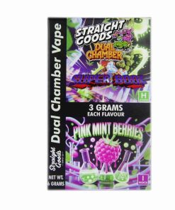 Buy Straight Goods - Dual Chamber Vape - Super Boof + Pink Mint Berries (3 Grams + 3 Grams) at Kush Station Online Shop