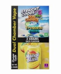 Buy Straight Goods - Dual Chamber Vape - Tropical Twist + Mango Blast (3 Grams + 3 Grams) at Kush Station Online Shop