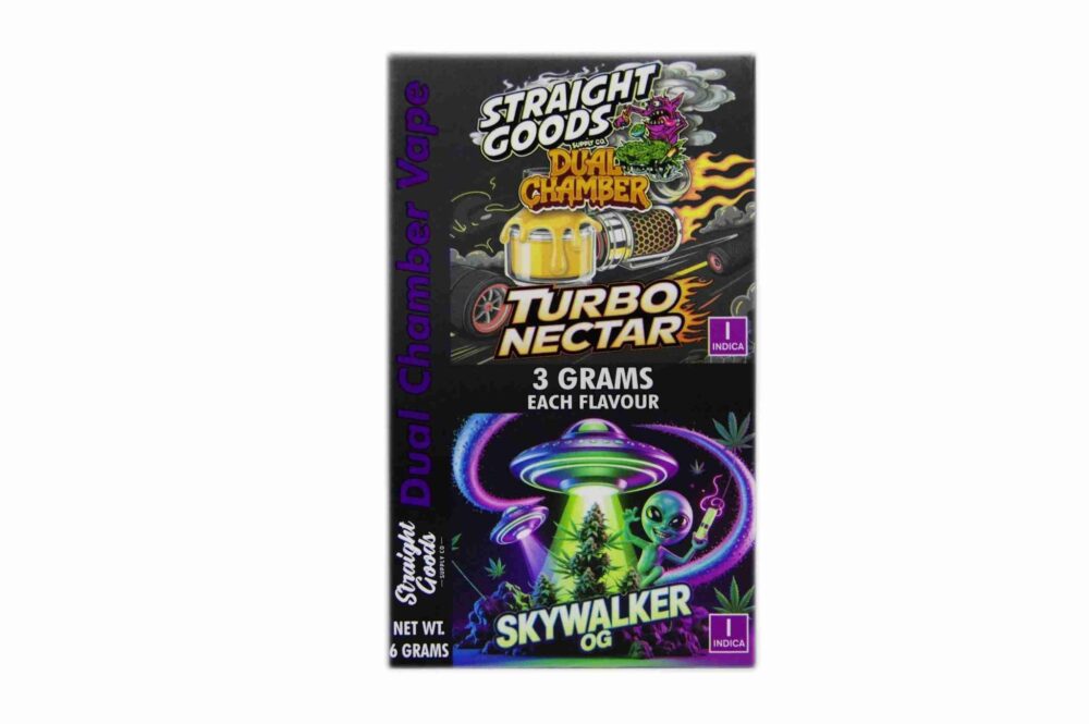 Buy Straight Goods - Dual Chamber Vape - Turbo Nectar + Skywalker OG (3 Grams + 3 Grams) at Kush Station Online Shop