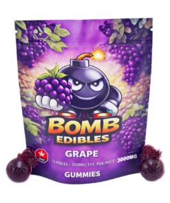 Buy Bomb Edibles - 3000mg THC Gummies - Grape at Kush Station Online Shop